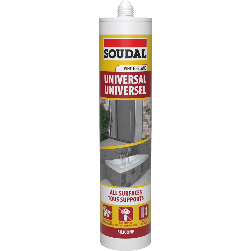 Soudal Universal Silicone White 270ml Soudal Universal Silicone White 270ml