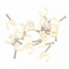 Poly Saddle Sabs Round 12mm Quantity:100