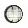Round Grid Pvc Bulkhead - Black Ip44 Es