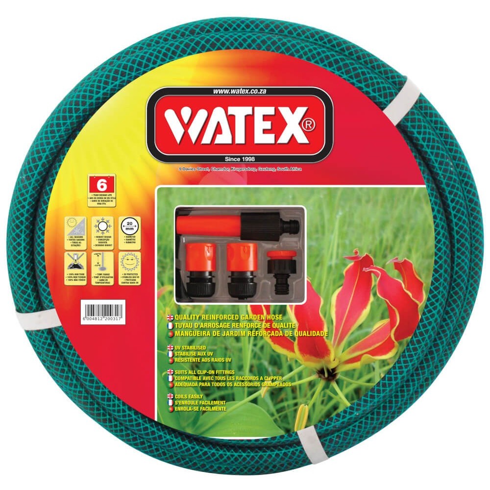 Watex Garden Hose 30mx20mm And Fitt 6yr Watex Garden Hose 30mx20mm And Fitt 6yr