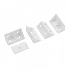 White Plastic Corner Blocks Quantity:10