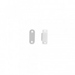 Magnetic Catch, White, Plastic, Including Screws Quantity:4