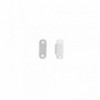 Magnetic Catch, White, Plastic, Including Screws Quantity:4