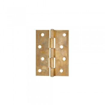100mm Steel Butt Hinge Brass Plated