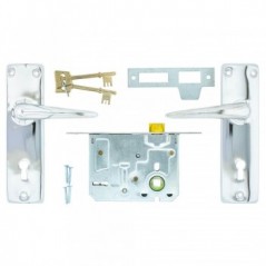 Lock 4 Lever Handle Chrome Plated Quantity:1