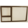 Window Frame Aluminium Pt129 Bronze Clear Left Hand