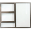 Window Frame Aluminium Ptt1515 Bronze Clear Left Hand