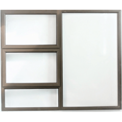 Window Frame Aluminium Ptt1515 Bronze Clear Left Hand