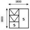 Window Frame Aluminiumin Ptt1818 Bronze Clear Left Hand