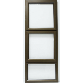 Window Frame Aluminiumin Ptt615 Bronze Clear Left Hand