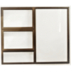 Window Frame Aluminiumin Ptt 1215 Bronze Clear Left Hand