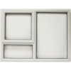 Window Frame Aluminiumin Pt129 White Clear Left Hand
