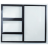 Window Frame Aluminiumin Ptt1515 Charcoal Clear Left Hand