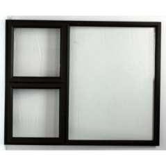 Window Frame Aluminiumin Ptt1512 Charcoal Clear Left Hand