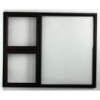 Window Frame Aluminiumin Ptt1512 Charcoal Clear Left Hand