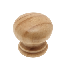 Lacquered Oak Knob 33mm