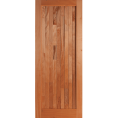 Wooden Door Mixed Timber Frame & Ledge Open Back