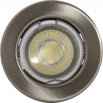 Downlight Round Satin Chrome Fixed Flash, FLASH - Cashbuild