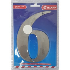 175mm Stainless Steel Numbers 6, TROJAN - Cashbuild