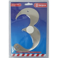 175mm Stainless Steel Numbers 3, TROJAN - Cashbuild