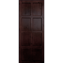 Door Pine 8 Panel Frame & Ledge Imbuia Varnish,  - Cashbuild