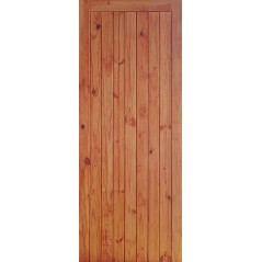 Door Pine Open Back Frame & Ledge Stained & Braced,  - Cashbuild