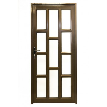 Aluminium Door Bronze 890 X 2090 Staggered,  - Cashbuild