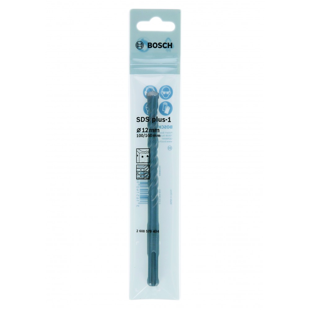 Bosch SDS Plus-1 Drill Bit 12x100x160mm, BOSCH - Cashbuild Bosch SDS Plus-1 Drill Bit 12x100x160mm, BOSCH - Cashbuild