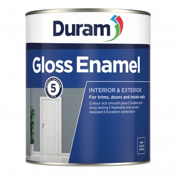 Duram Gloss Enamel Black 1l