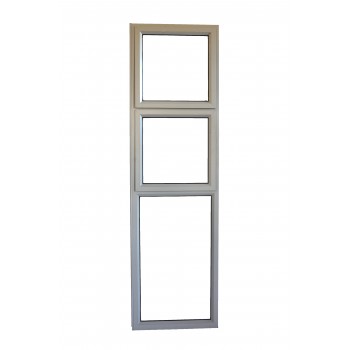Aluminium Side Light 2.1x600 2xVent Natural, HARPER - Cashbuild