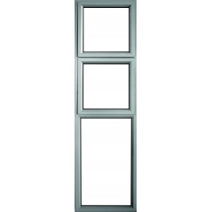 Aluminium Side Light 2.1x600 2xVent Natural, VALUWIN - Cashbuild