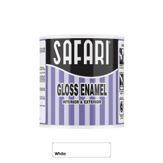 Safari gloss Enamel 500ml White, SAFARI - Cashbuild