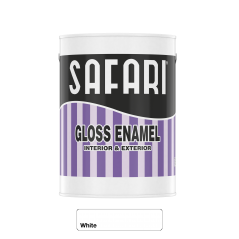 Safari gloss Enamel 5L White, SAFARI - Cashbuild