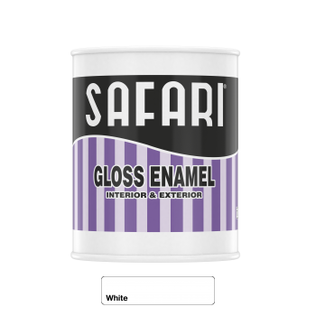 Safari gloss Enamel 1L White, SAFARI - Cashbuild