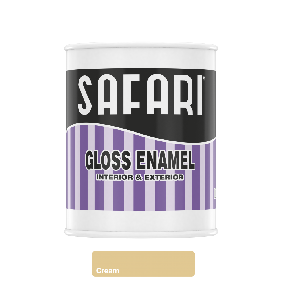 Safari gloss Enamel 1L Cream, SAFARI - Cashbuild Safari gloss Enamel 1L Cream, SAFARI - Cashbuild