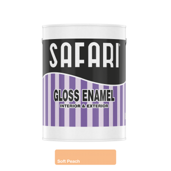 Safari gloss Enamel 5L Soft Peach, SAFARI - Cashbuild