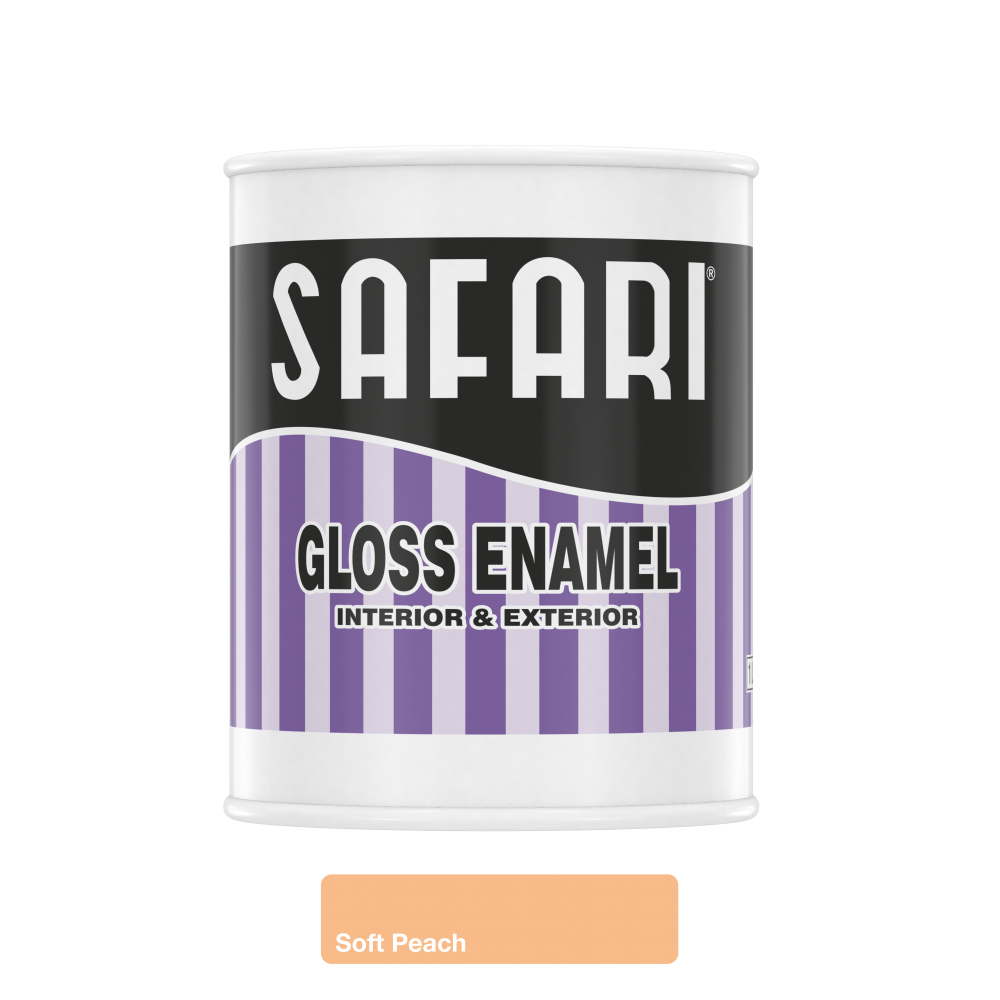 Safari gloss Enamel 1L Soft Peach, SAFARI - Cashbuild Safari gloss Enamel 1L Soft Peach, SAFARI - Cashbuild