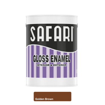 Safari gloss Enamel 5L Golden Brown, SAFARI - Cashbuild