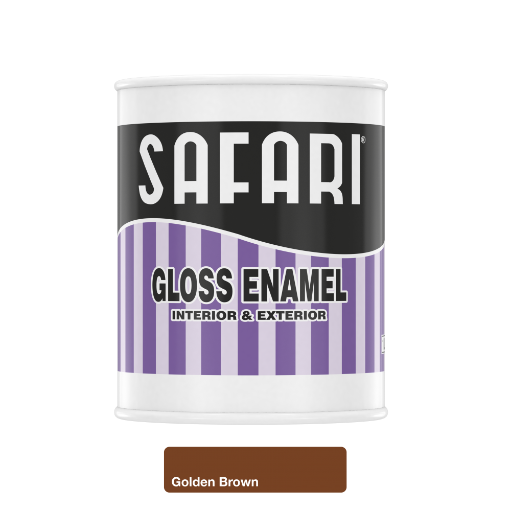 Safari gloss Enamel 1L Golden Brown, SAFARI - Cashbuild Safari gloss Enamel 1L Golden Brown, SAFARI - Cashbuild