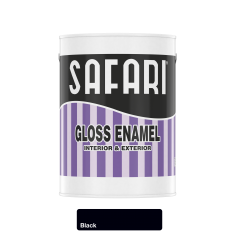Safari gloss Enamel 5L Black, SAFARI - Cashbuild
