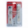 Lock Set - Wild-star 3-lever - Satin Nickle / Chrome Plated 8"