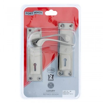 Lock Set - Aristata 2-lever - Satin Nickle / Black Nickle 6"
