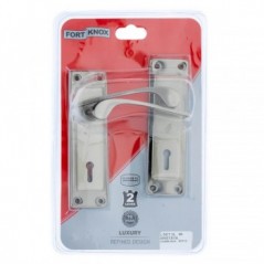 Lock Set - Aristata 2-lever - Satin Nickle / Black Nickle 6"