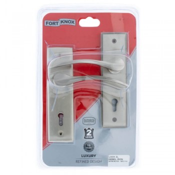 Lock Set - Peyote 2-lever - Satin Nickle 6"