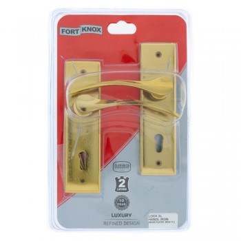 Lock Set - Sari 2-lever - Brass Plated 6"