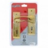 Lock Set - Sari 2-lever - Brass Plated 6"