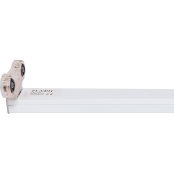 Led Double 1.5m T8 Open Channel Fitting Flash