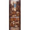 Door Wood Rustic Wth Glass, ALIF DOORS - Cashbuild