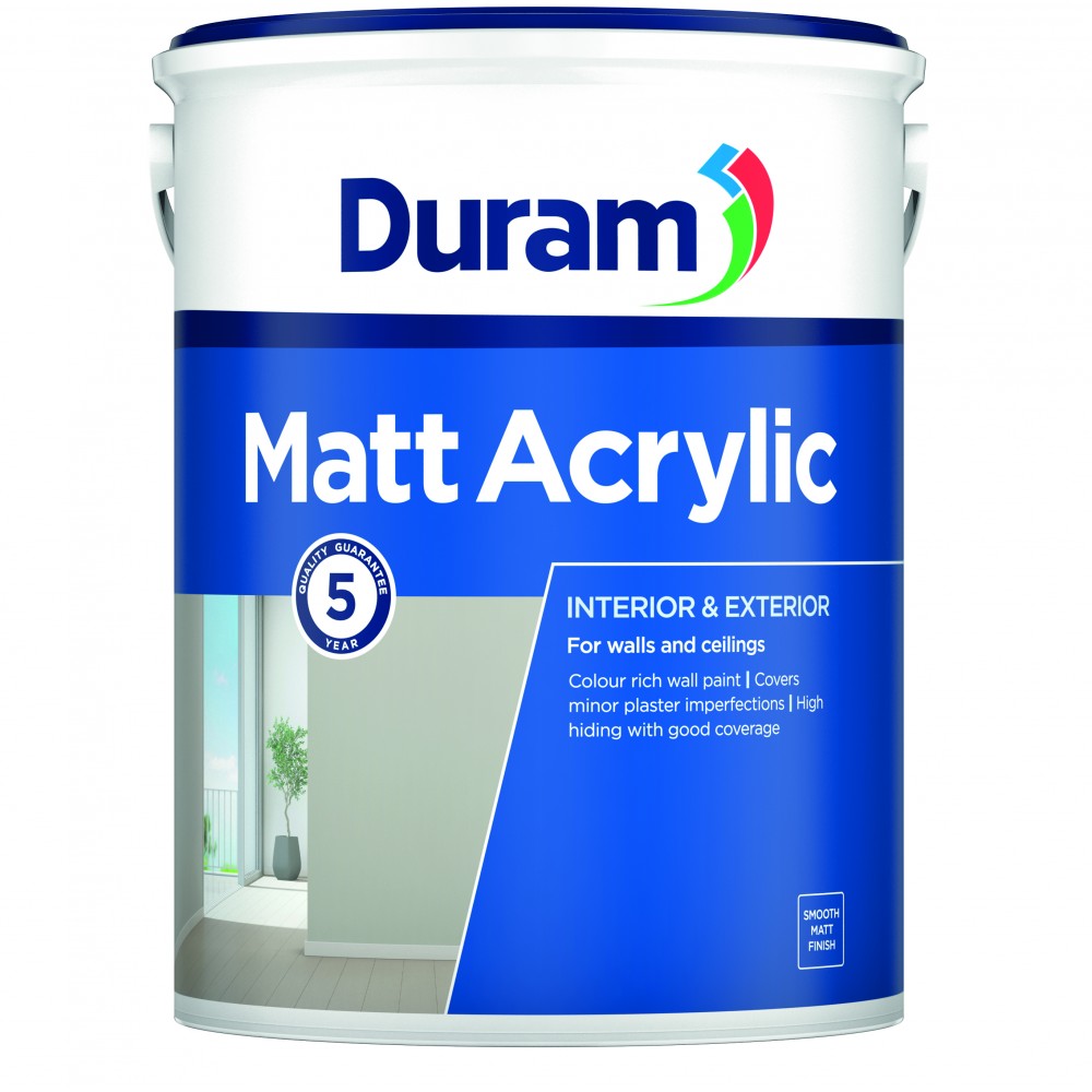 Duram Matt Acrylic 5L Cloud Cover, DURAM - Cashbuild Duram Matt Acrylic 5L Cloud Cover, DURAM - Cashbuild