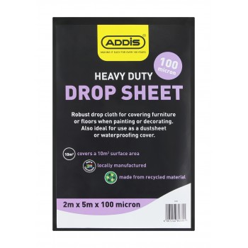 Addis Drop Sheet 100 Micron 2000mm X 5M, ADDIS - Cashbuild